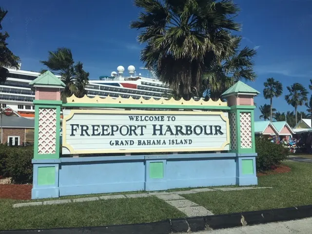The harbor...