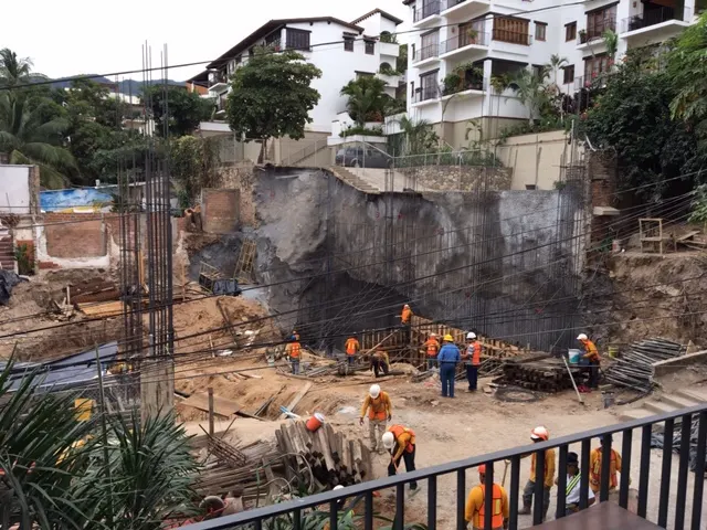This is what is going on just outside our window and balcony. Great view!