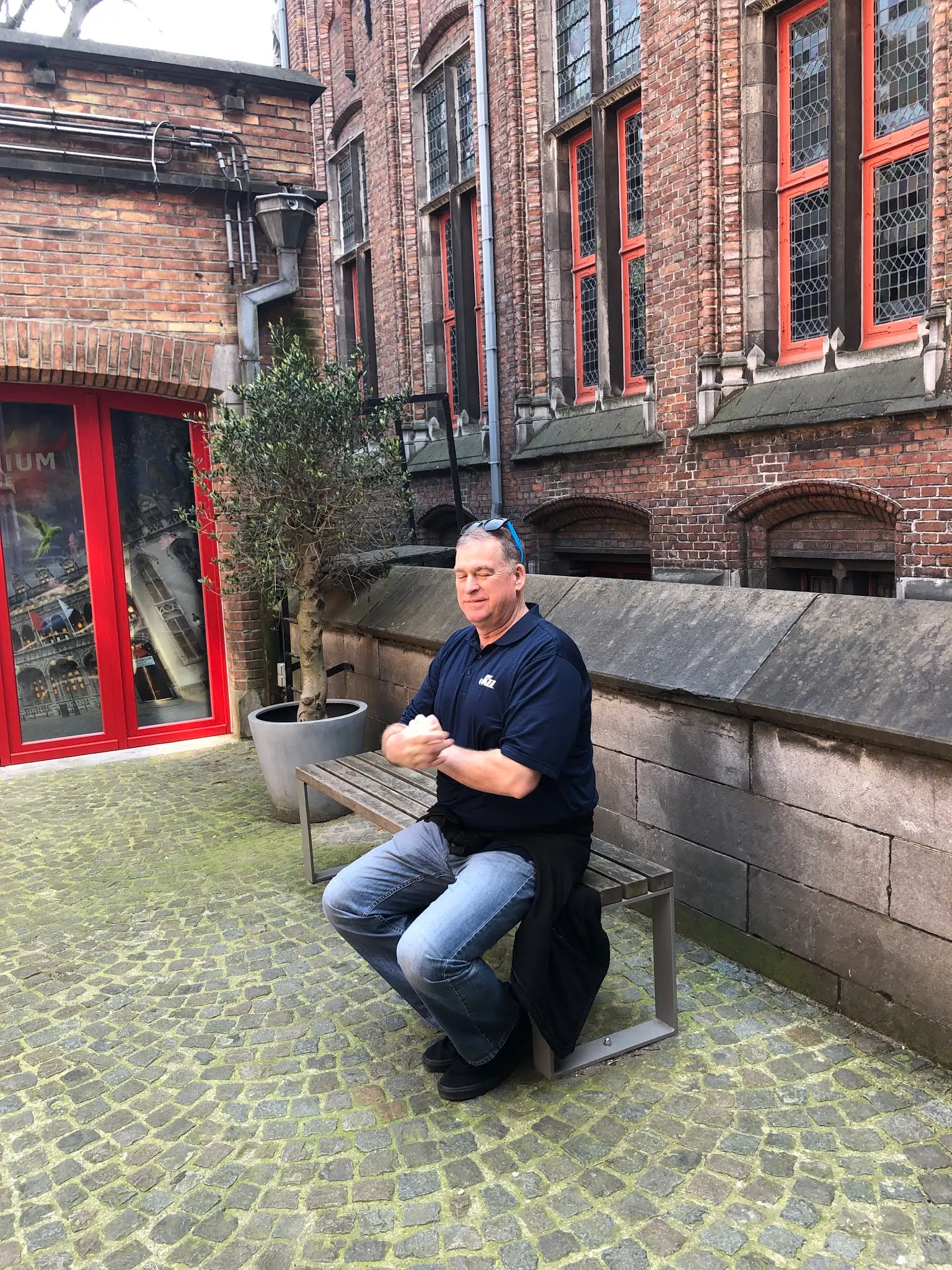 Tim praying in a private place. Seeking peace!