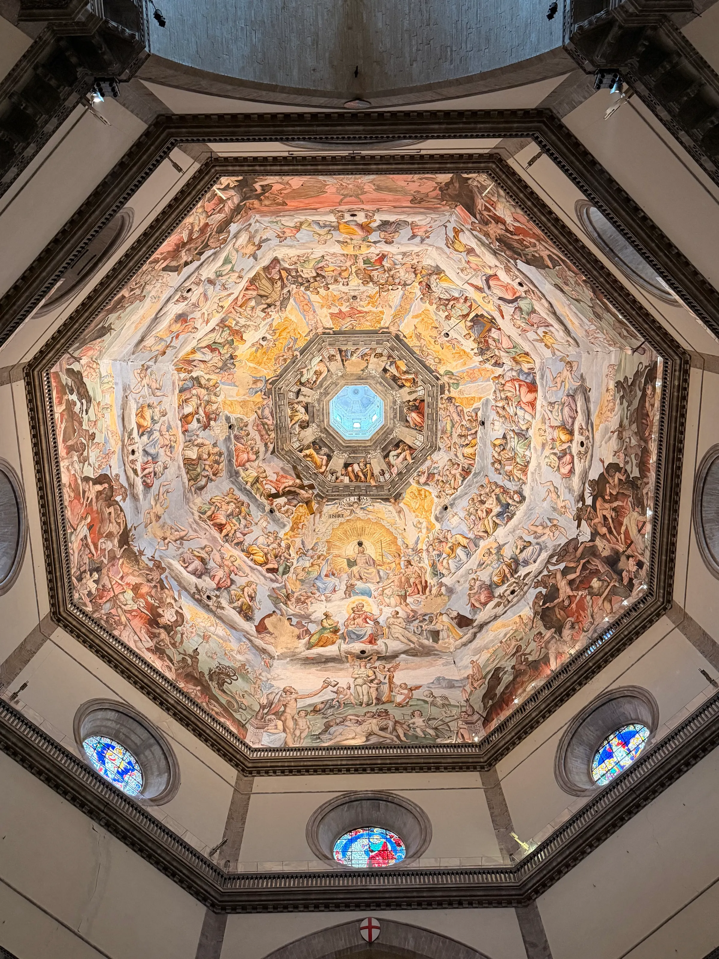 The painting in the dome of the cathedral. Pretty impressive.
