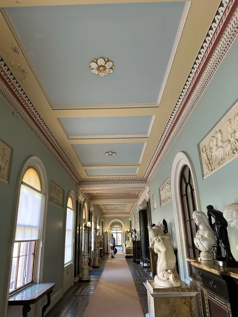 This house (Osborne) was FULL of statues. Tons of them.
