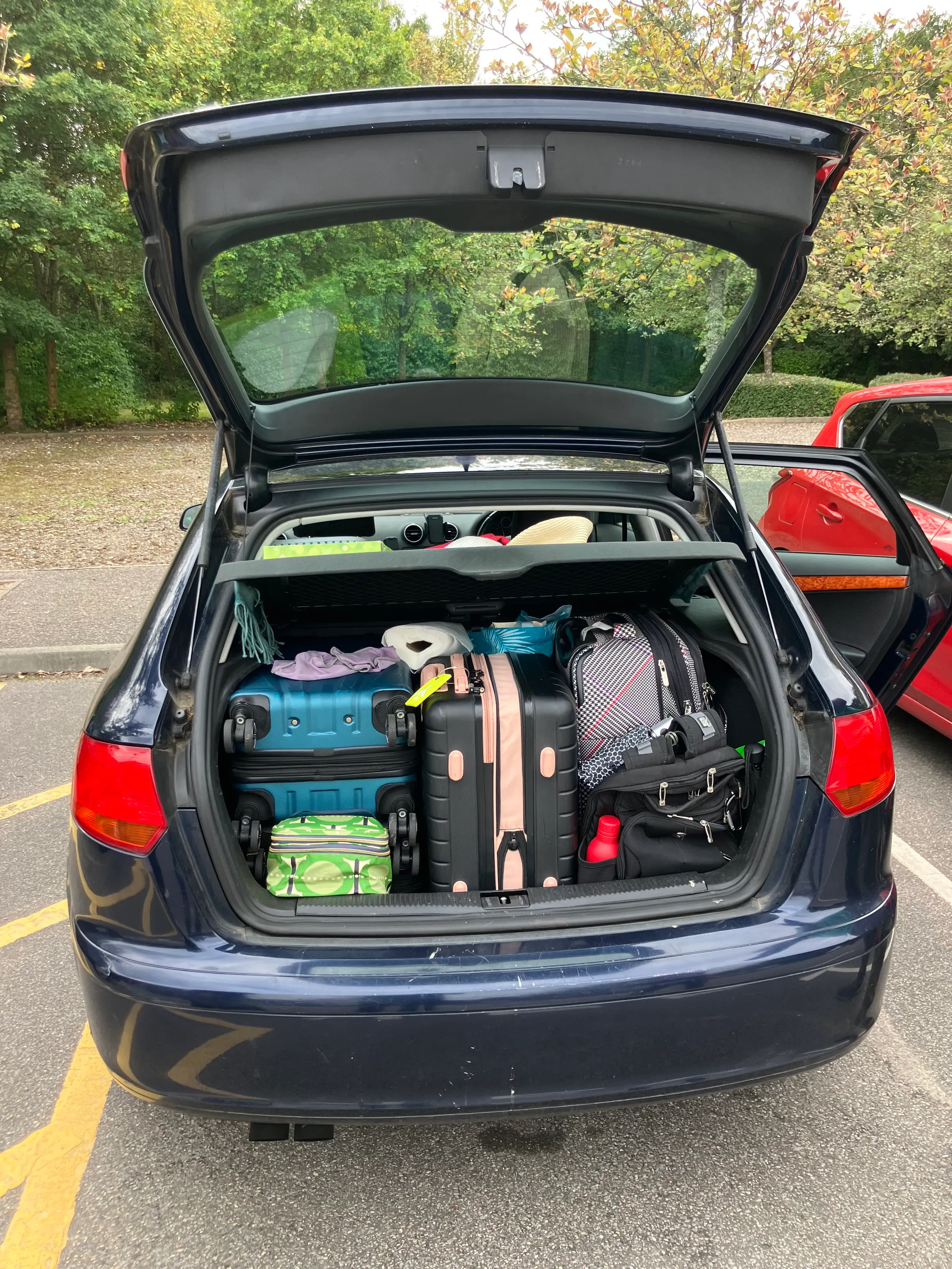 The miracle boot (trunk). Each time we loaded it, we were amazed that it all fit! Well done little Audi!
