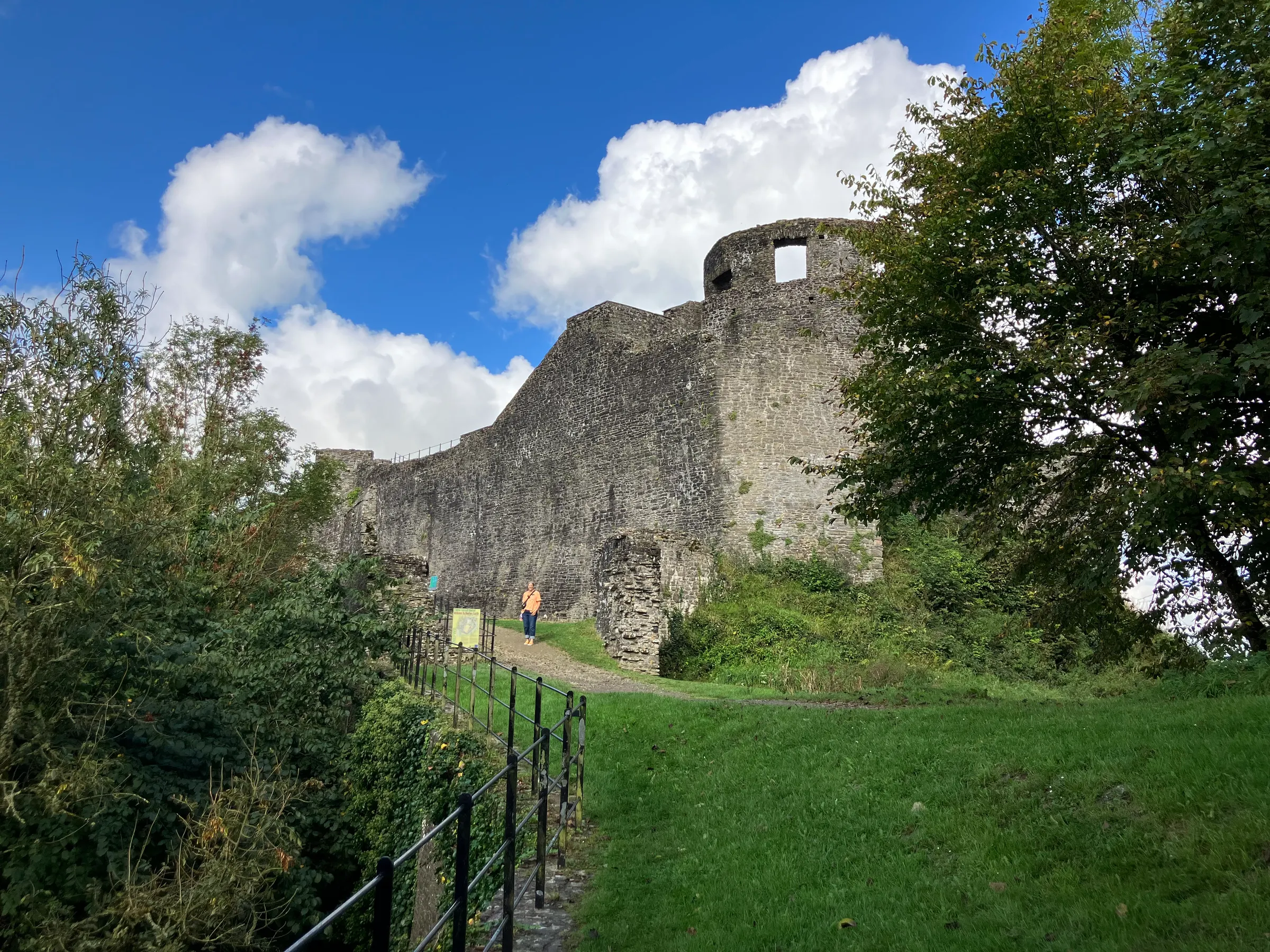The entrance to the Dinefwr castle.