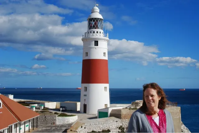 Cool lighthouse at the point of Gibraltar.