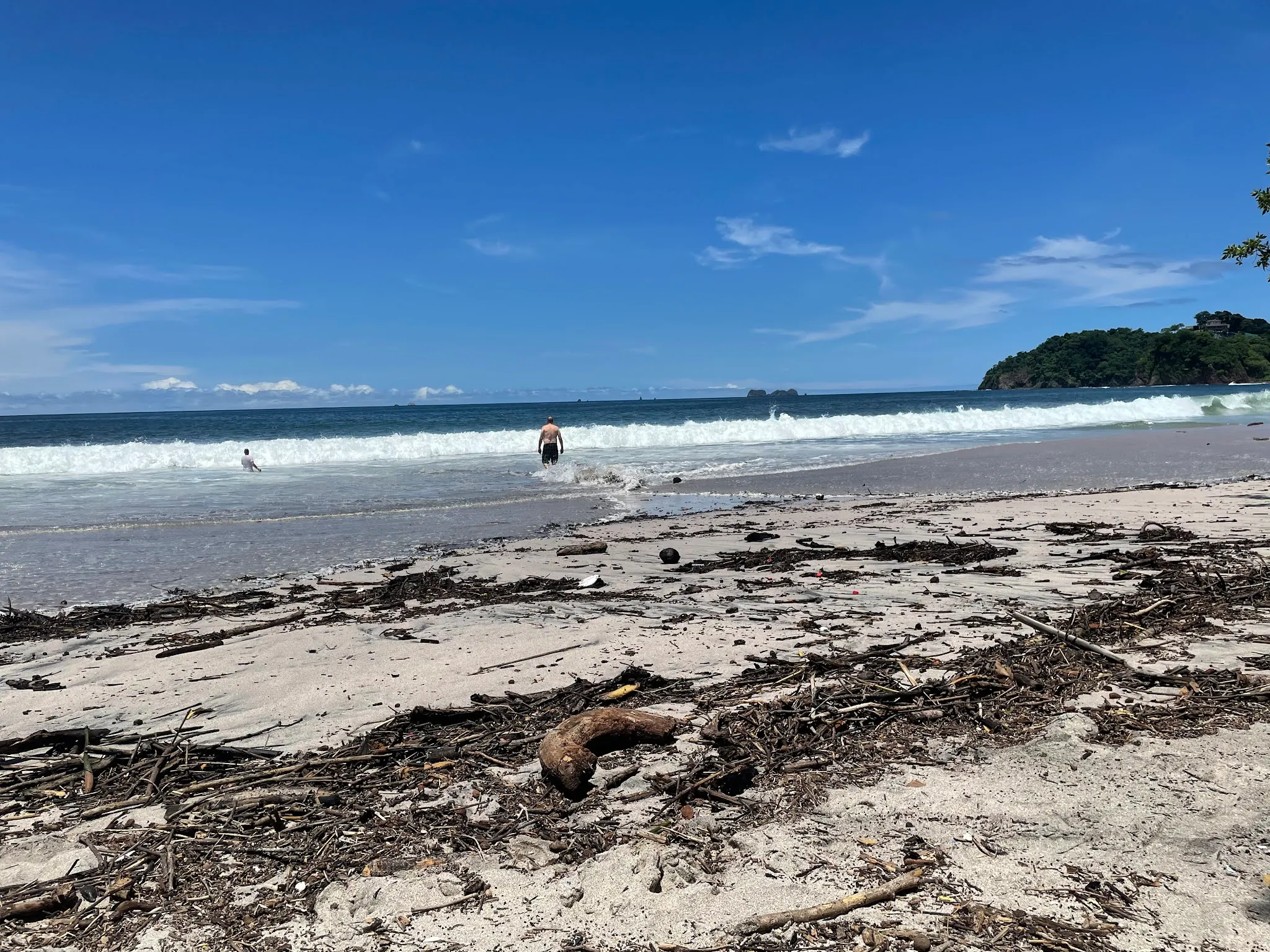 See how much debris….so sad for such a beautiful beach. I assume it is the time of the year that has this happen.