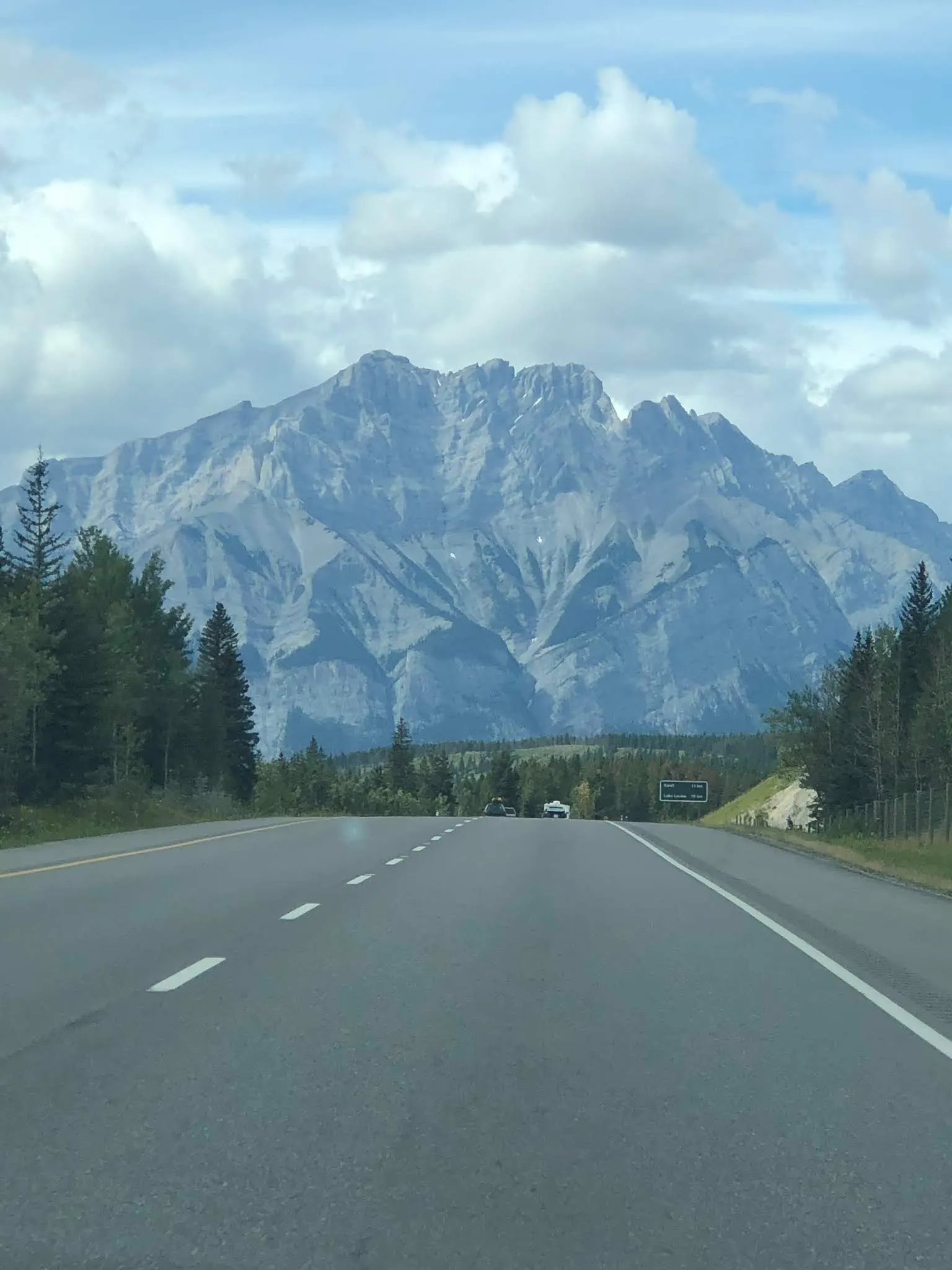 Road through Banff....