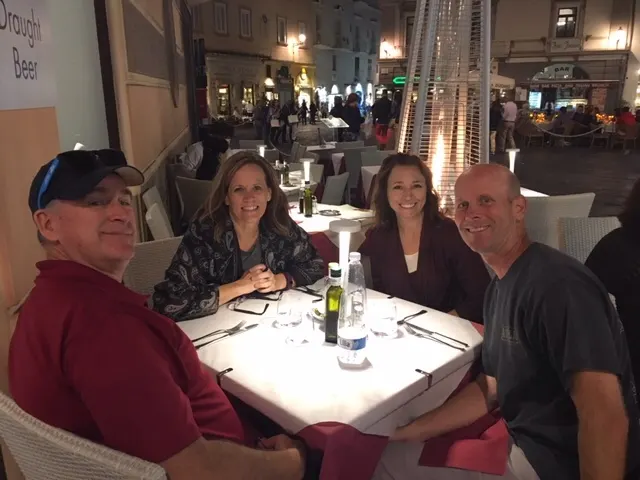 Dinner on the square....