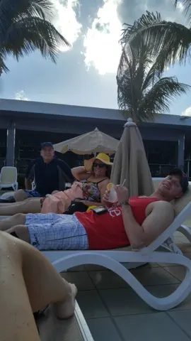 Pool side lounging...
