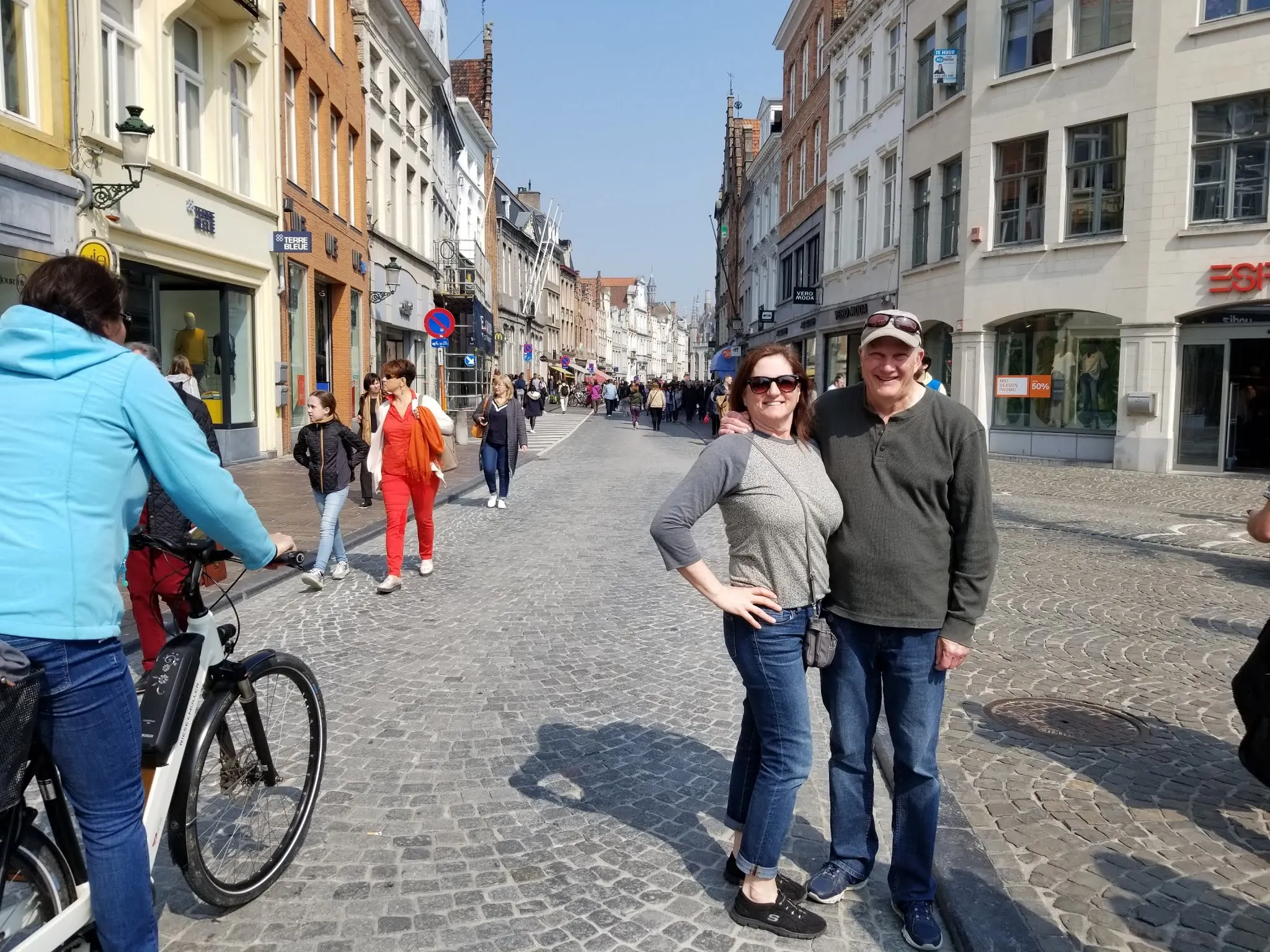 Bruges Street. Kim was our tour guide in Bruges. Great job!