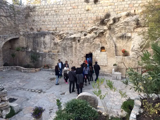 The inside of the tomb. The far left chamber is where the body is placed after it has been prepared for burial. The bodies normally lie here for a year and then their bones are collected and dealt with.