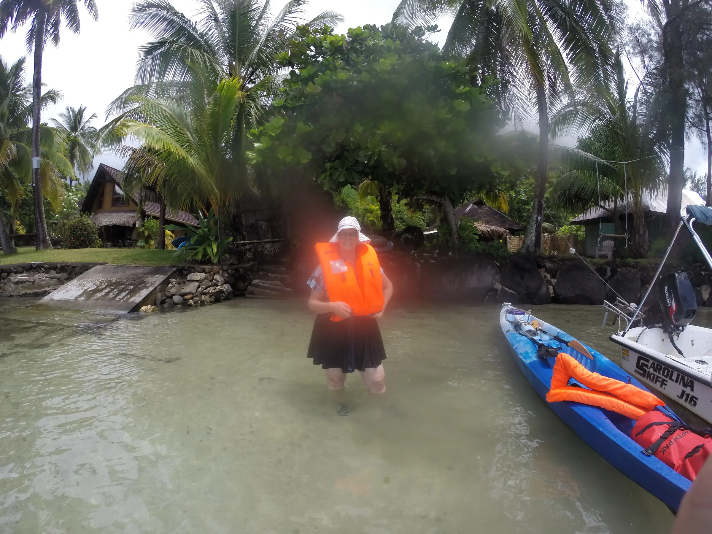 The kayaker! The pictures are from my GoPro and I think it has some water causing blurriness.