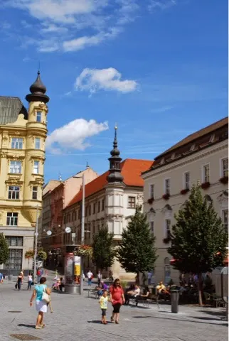 Downtown Brno....