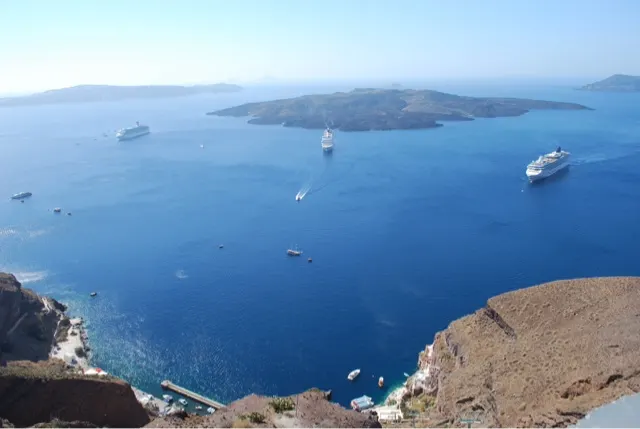 The caldera.....the body of water formed by a volcano.