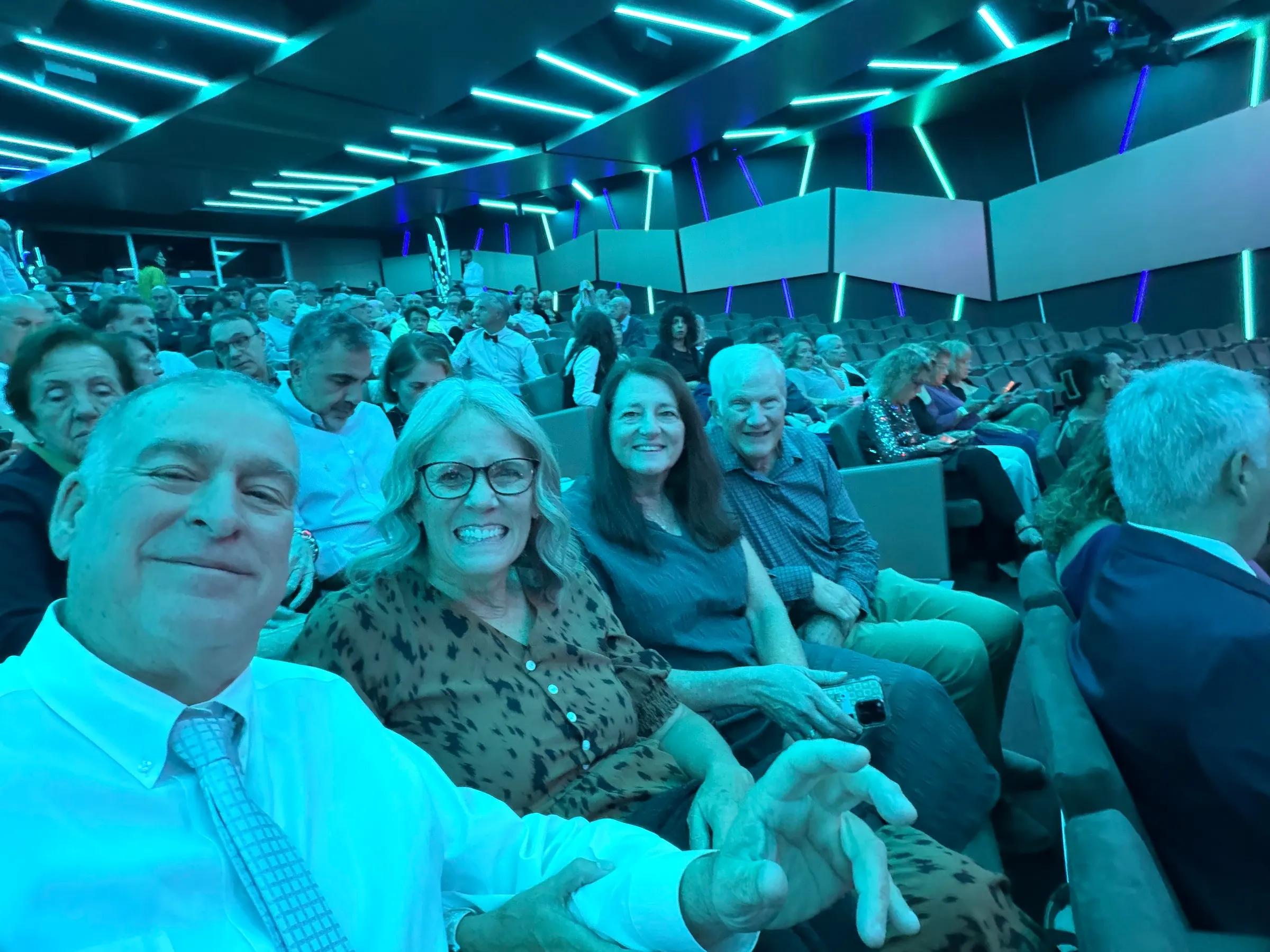 Waiting for the show to begin. Got great seats.