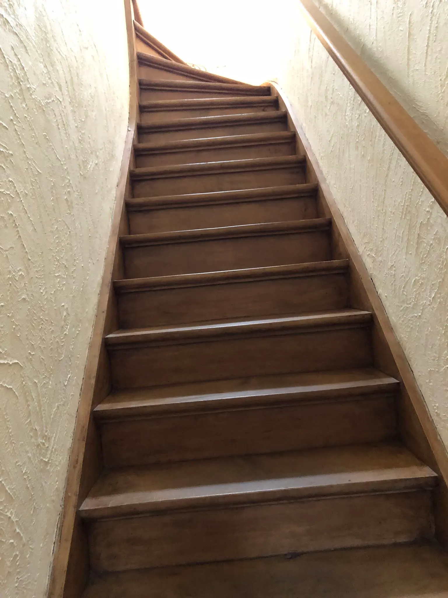Stairs to our bedroom in Brussels.
