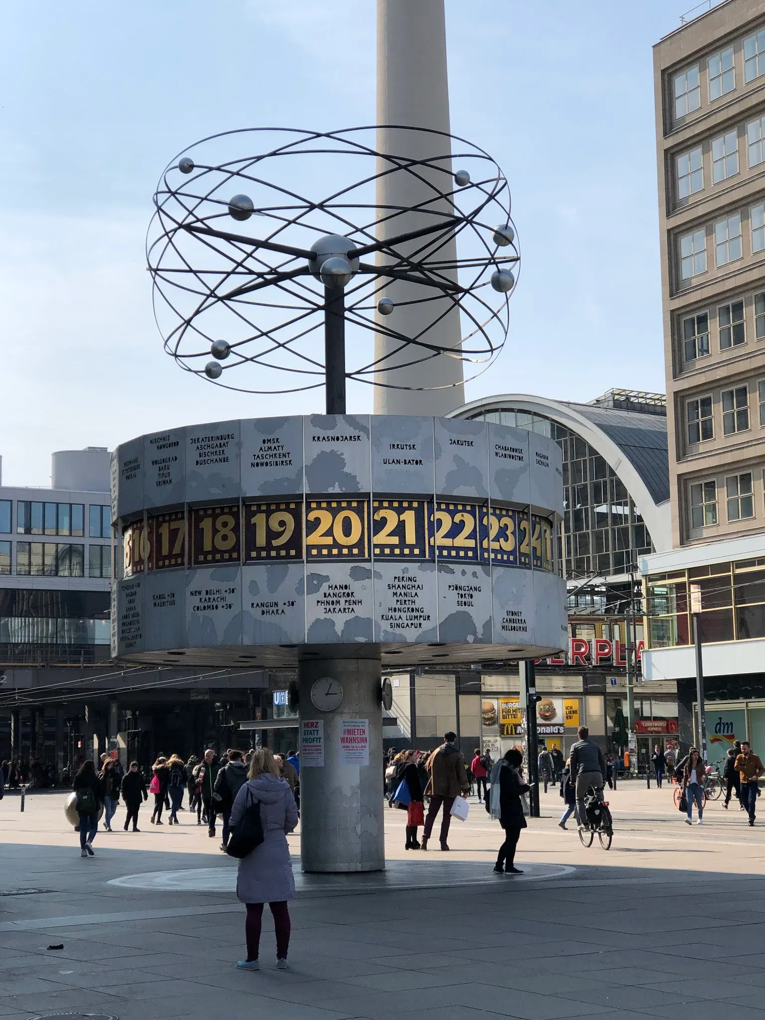 World clock at Alexanderplatz...