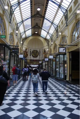 Royal Arcade...an inside lane of shops and places to eat.