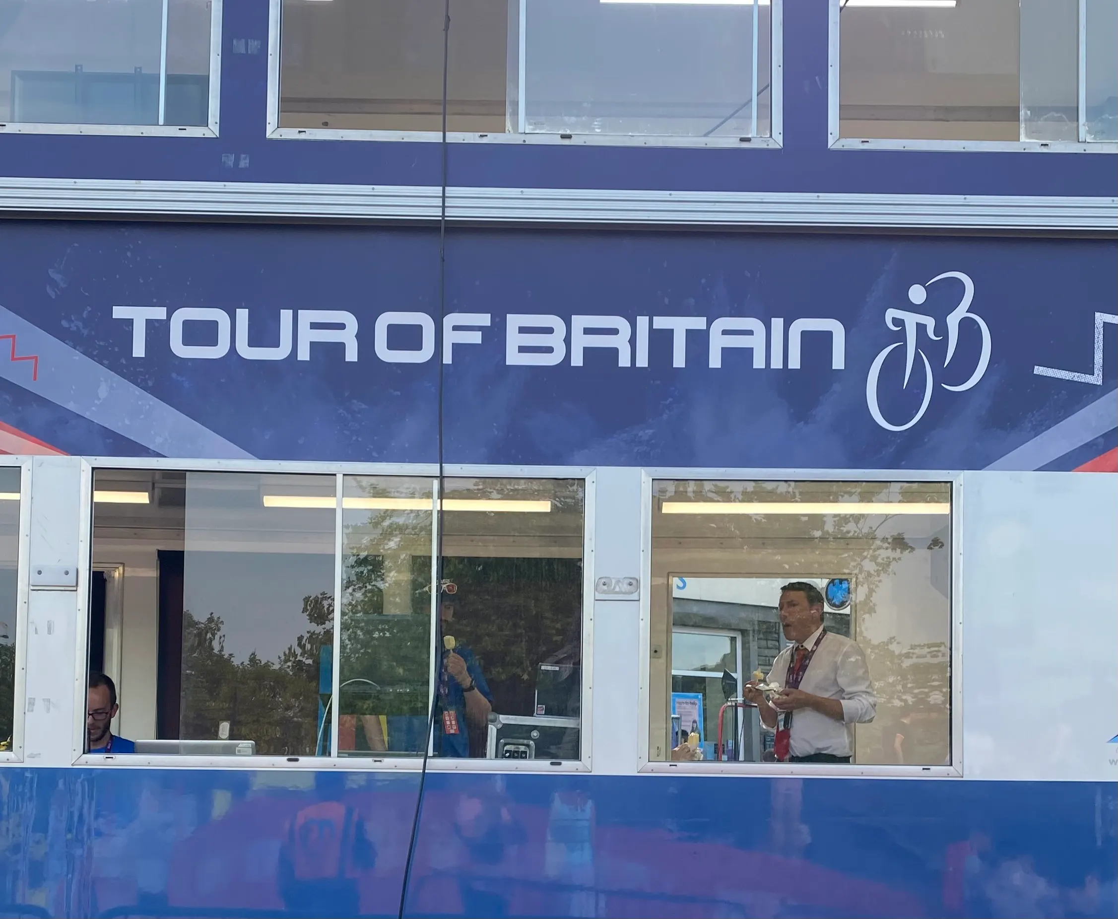 Nice sign indicating the Tour of Britain!