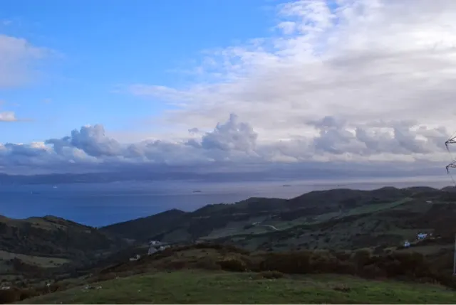 The Strait of Gibralter were the Mediterranean Sea meets the Atlantic Ocean.