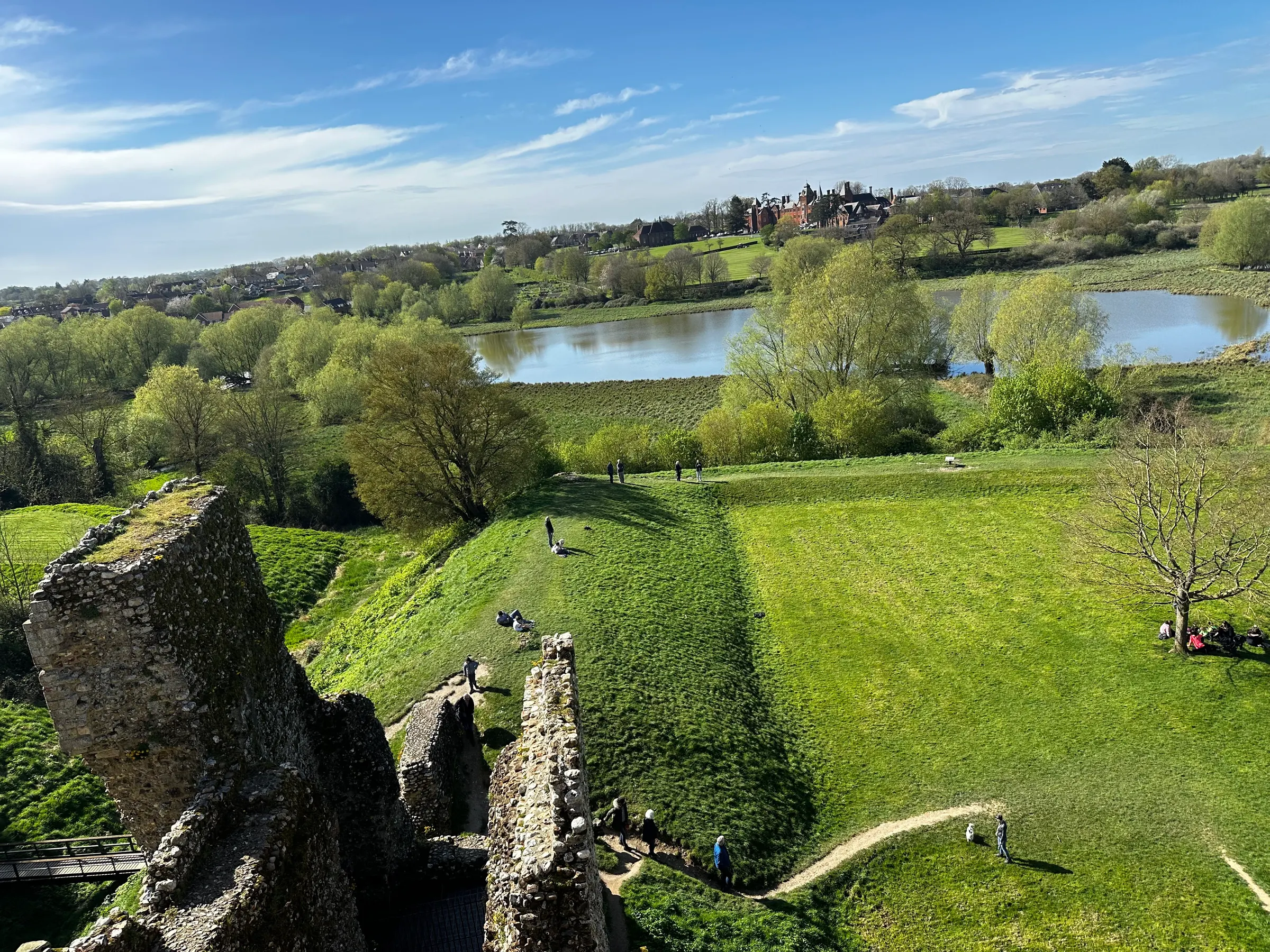 This picture was taking up on the wall as we walked on the wall of the castle.