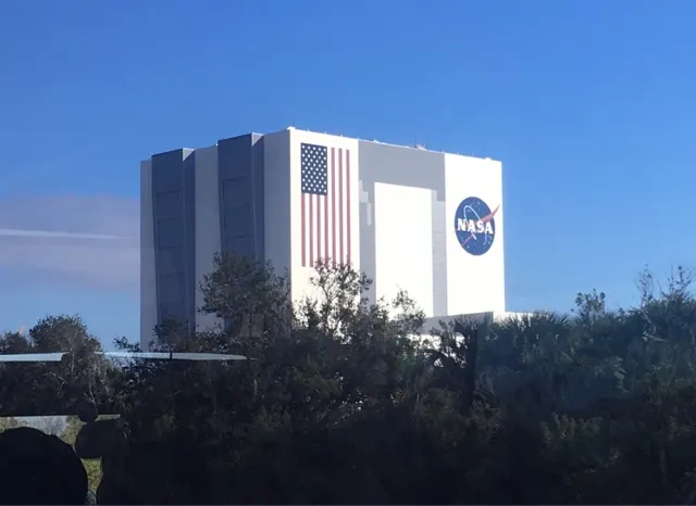 Largest single story building in the world. Rockets assembled and placed on to launch vehicle here....