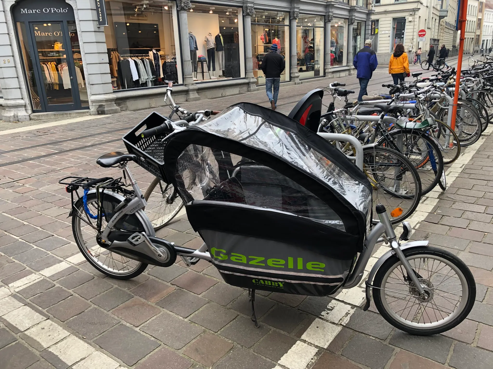 They do crazy things with bikes here. I’ve seen mom’s on bikes with their arms around their child, who is on another bike, riding down the road. Pretty amazing.