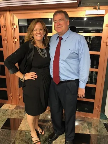 The two that started all this....I sure have the loveliest wife on the whole boat.