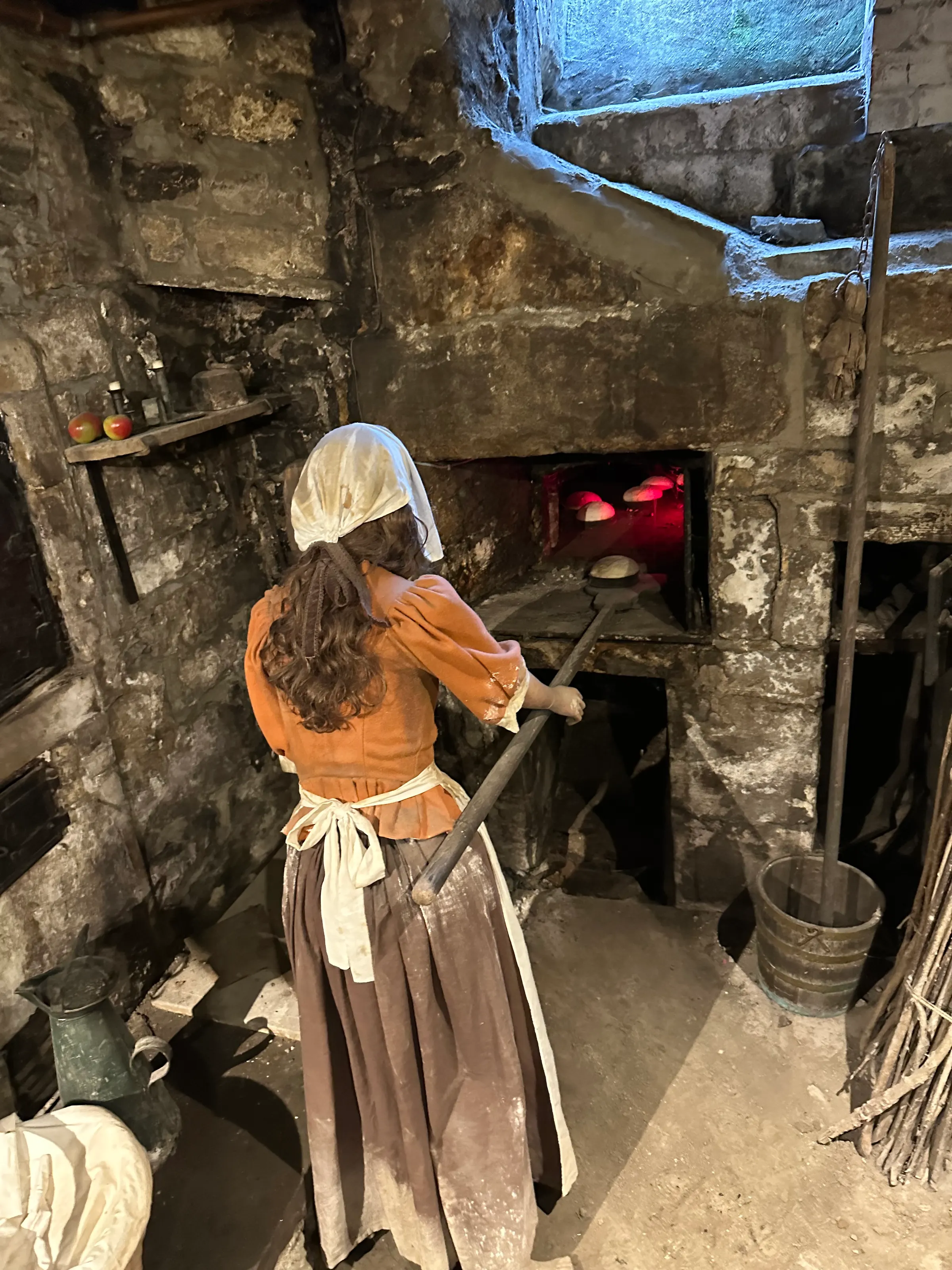 The bakery in the basement where the buns are cooked.