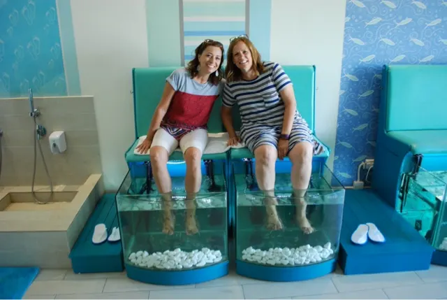 Fish feeding...happy customers.