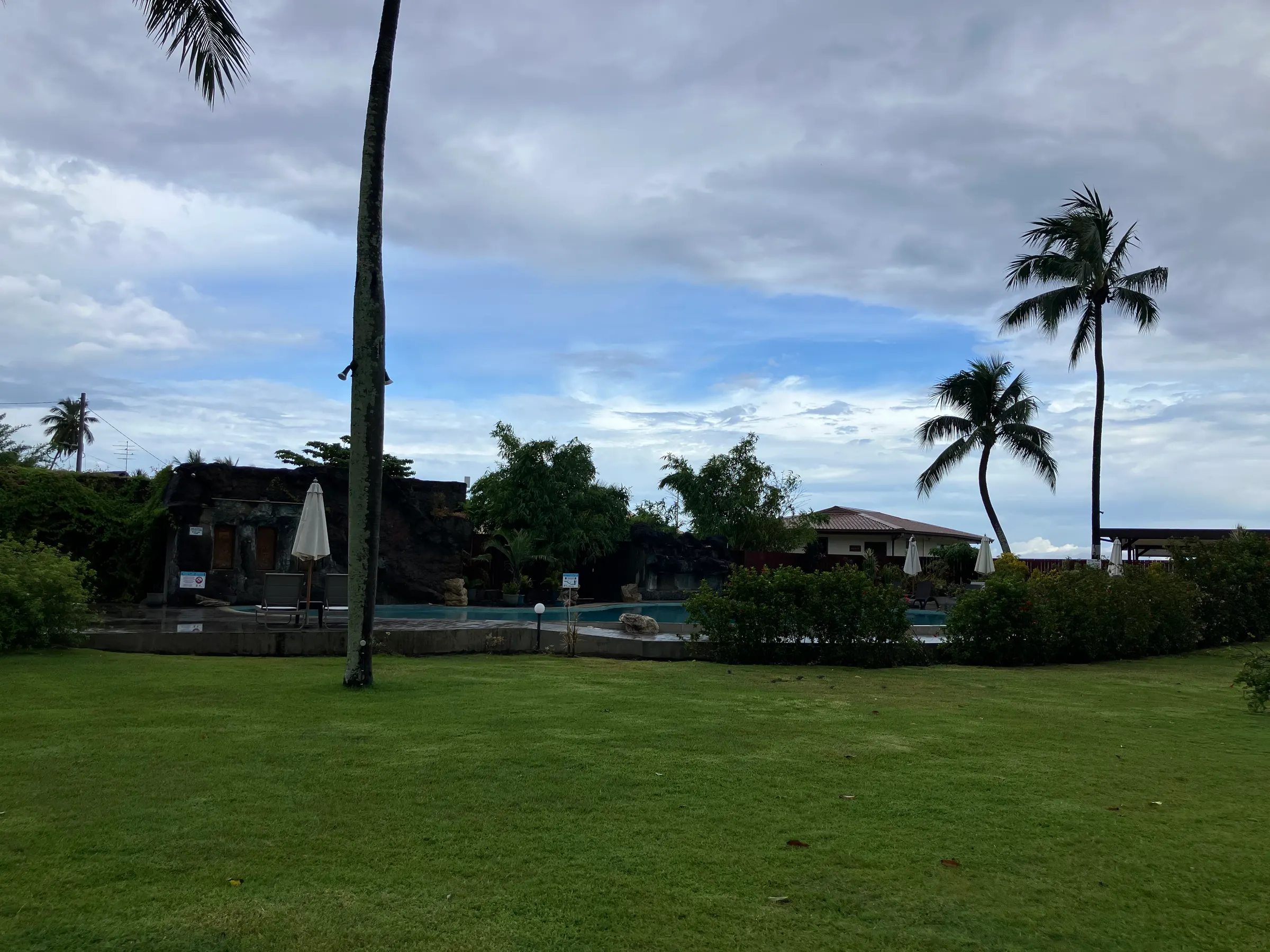 This is the pool area. We are thinking about coming back here and using a day pass on Tuesday next week before we travel. We have to be off Moorea island pretty early as the ferries shut down around 4 PM. If we came over to Tahiti early, we might come here to hang out. We shall see.