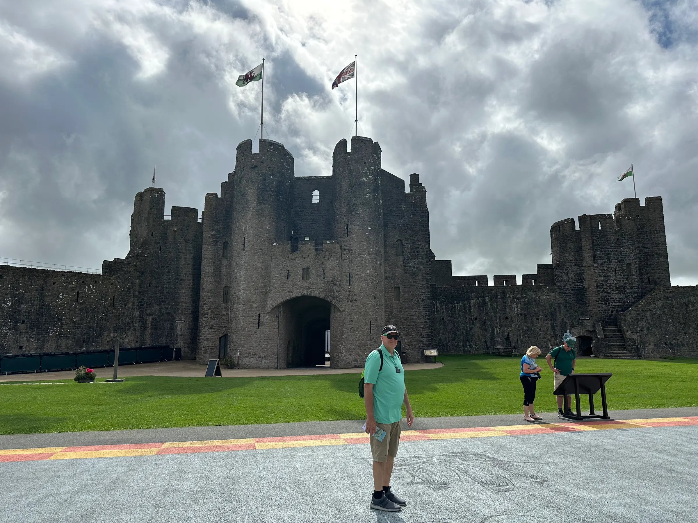 The castle entrance from inside the castle.
