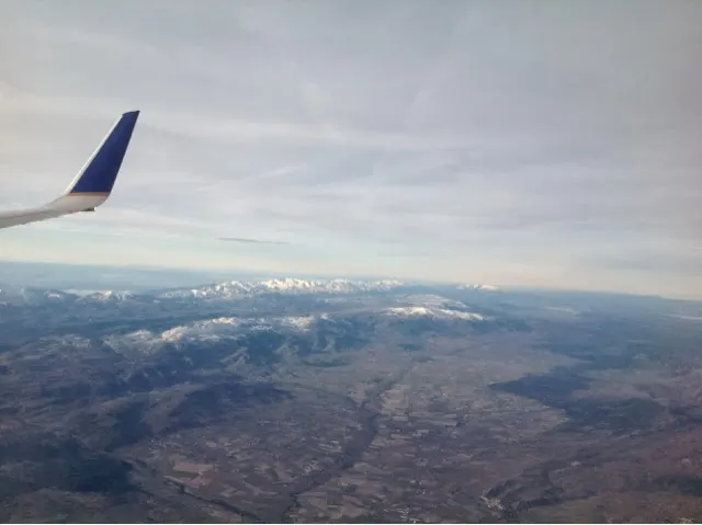 Arriving into Madrid....