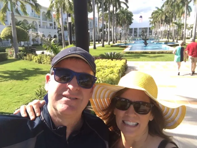 They happy couple...so glad to be here with family. Makes the trip so much fun!