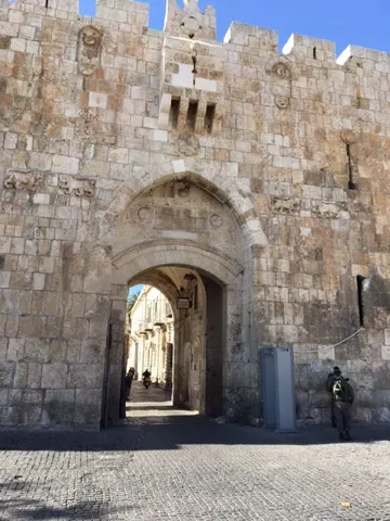 A chapel depicting the trial of Jesus. In the old city, we followed the 13 (?) stations that some religions follow that account for the events leading up to Christ's crucifixion and resurrection. This was one of the stations along the way here...