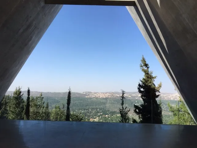 When you come out of the main museum, you end up looking out over the valley. It was a pretty view.