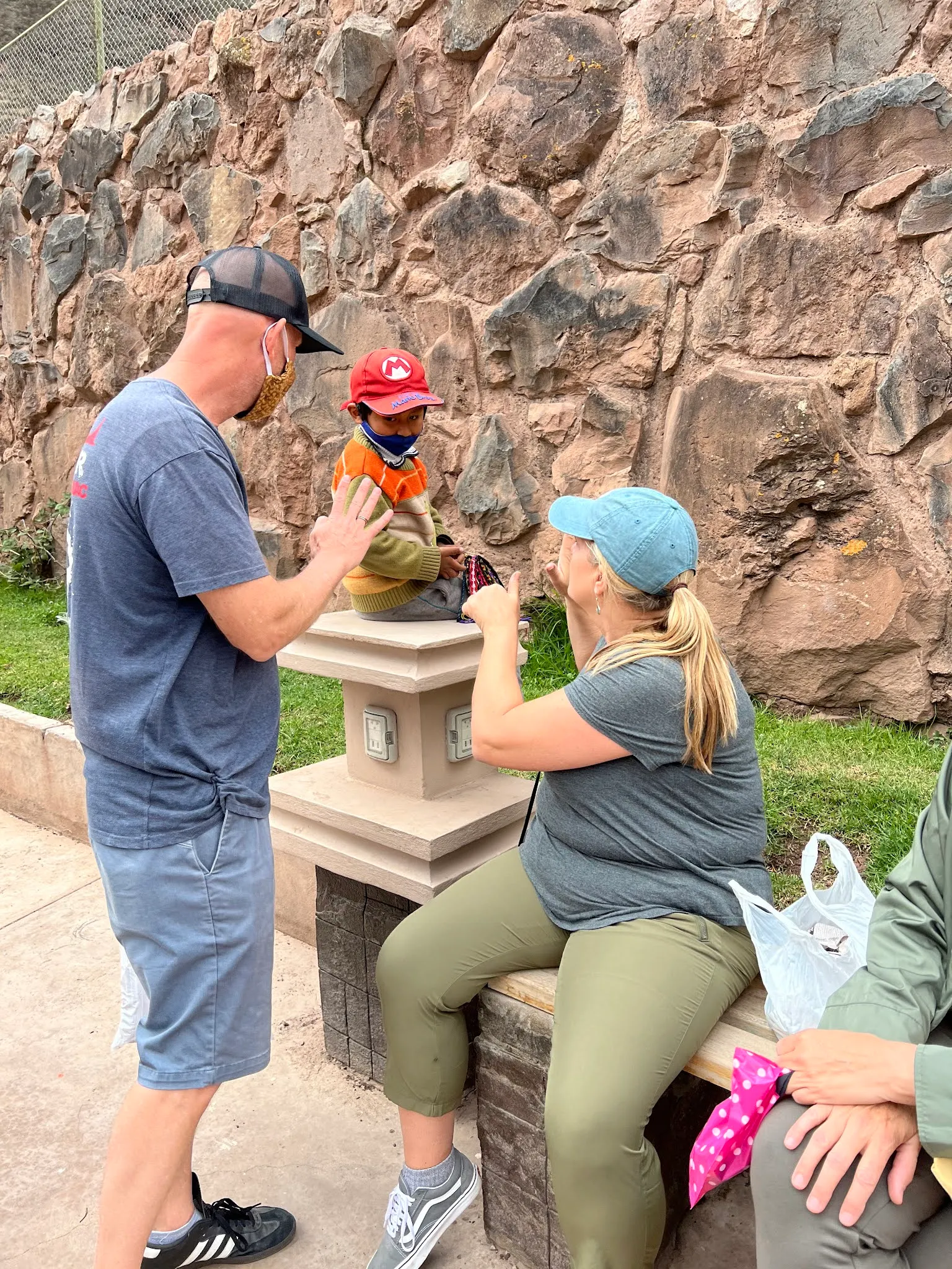This little guys name was Samuel. He was the first vendor we met when walking into the Artisan Market in Pisac. We asked him if he spoke English and he quickly said ‘YES’. Funny.