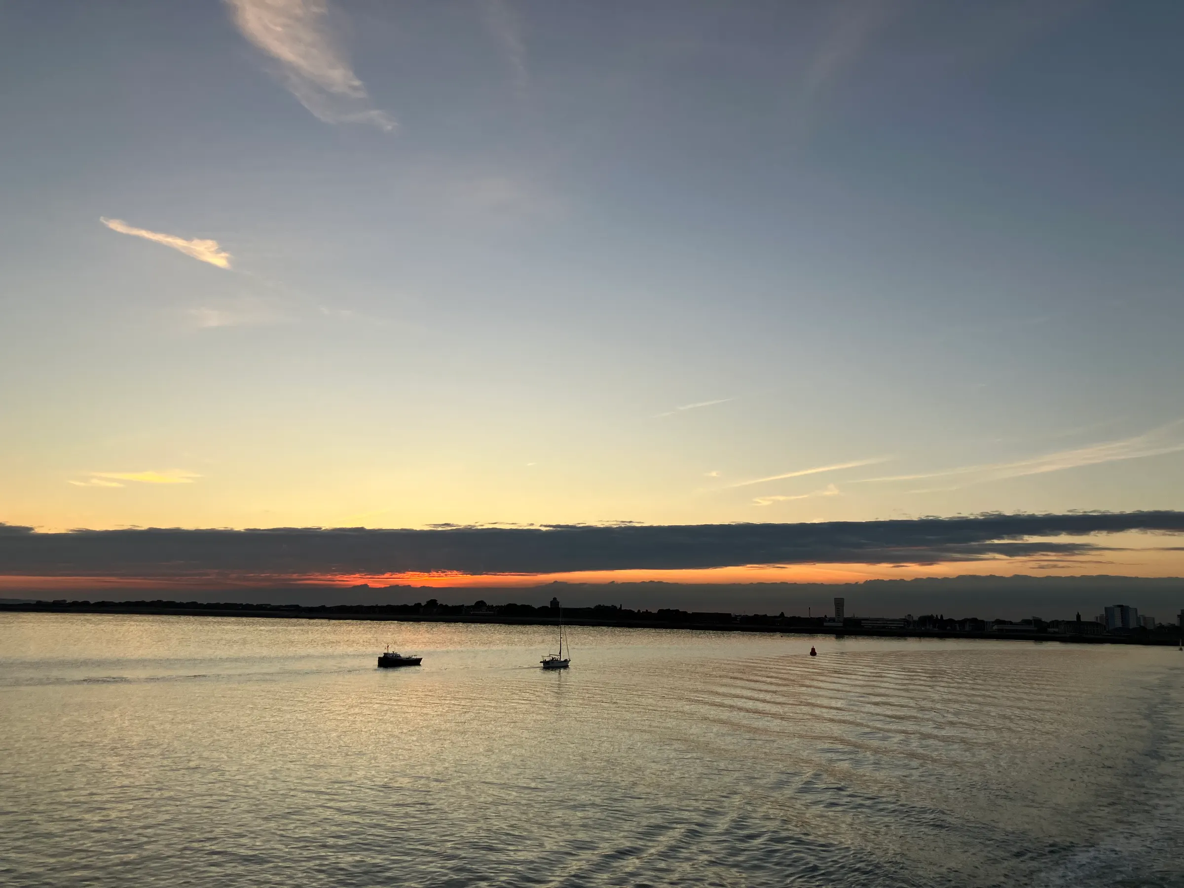 Sunset from the ferry.
