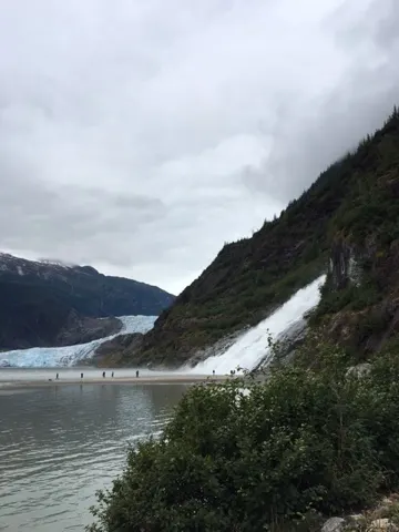 Mendenhall Glacier to the left....