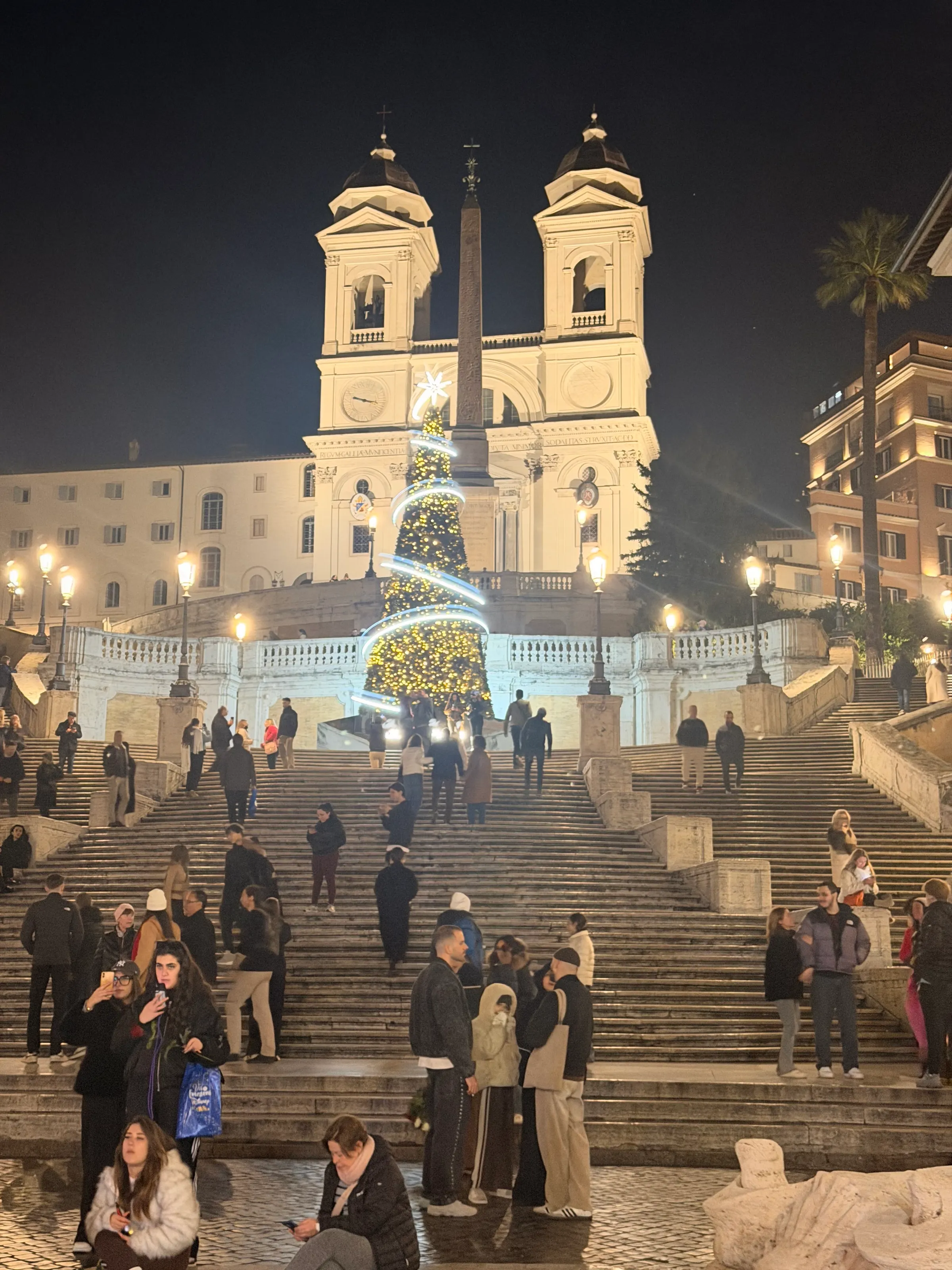 A good view of the Spanish Steps at 10 PM. Doesn’t anyone go to bed at normal times?