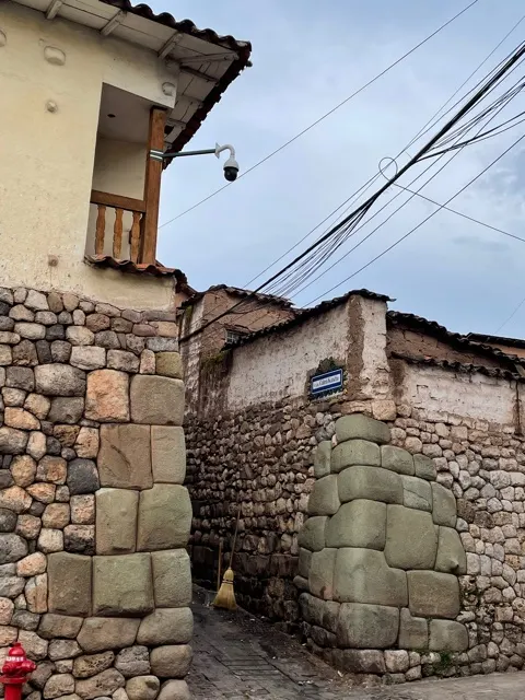 This picture shows the small alley way that we would walk, maybe 50 yards, to get to the front door of our BnB in Cusco. it looks a little rough. But our BnB for the most part was quite good.