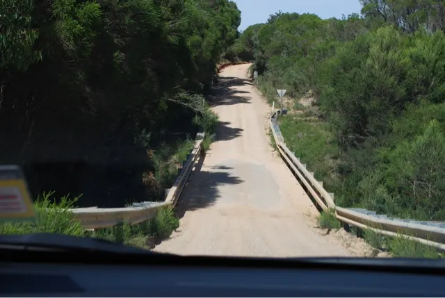 Dirt road to Secret Beach....