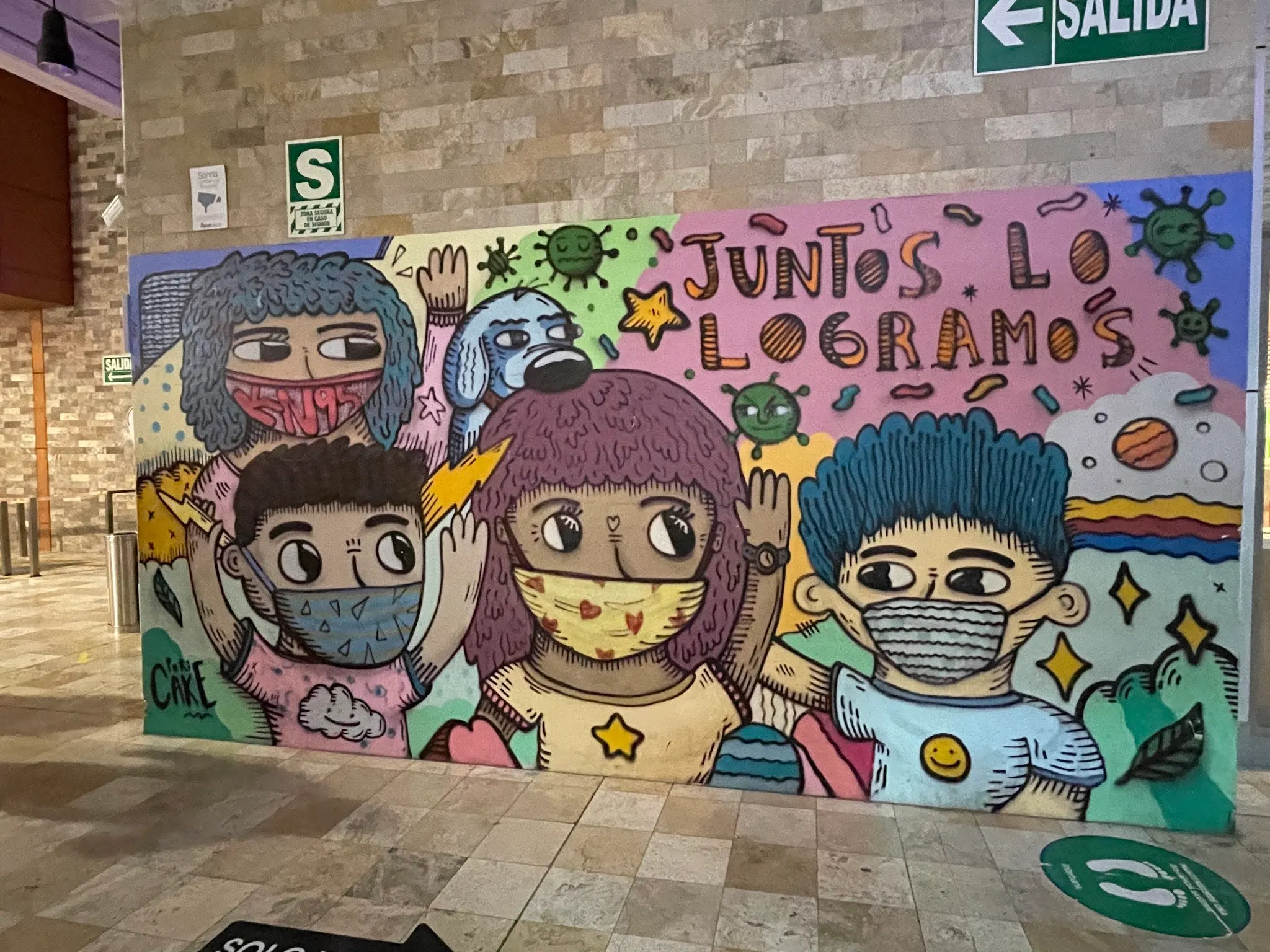 Some nice artwork that we saw in a mall that we stopped in.