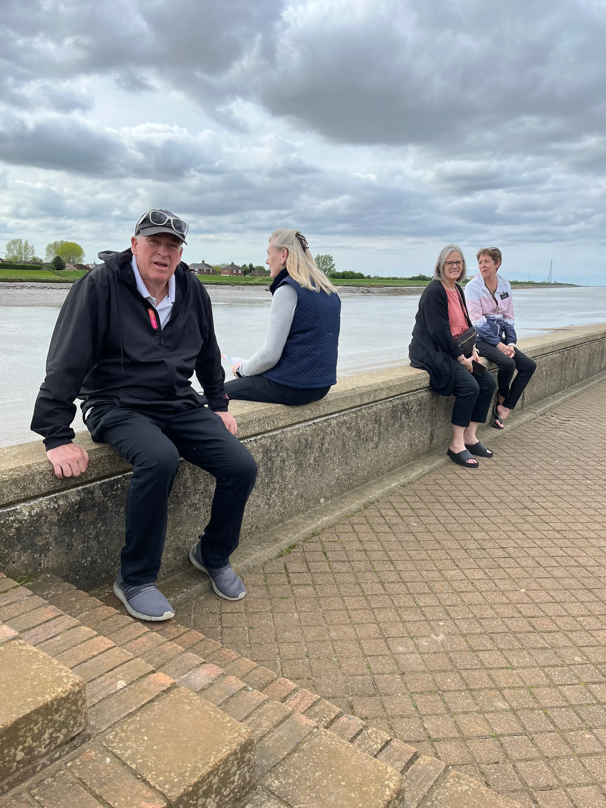 On the banks of the inlet from the sea that comes up into King’s Lynn.