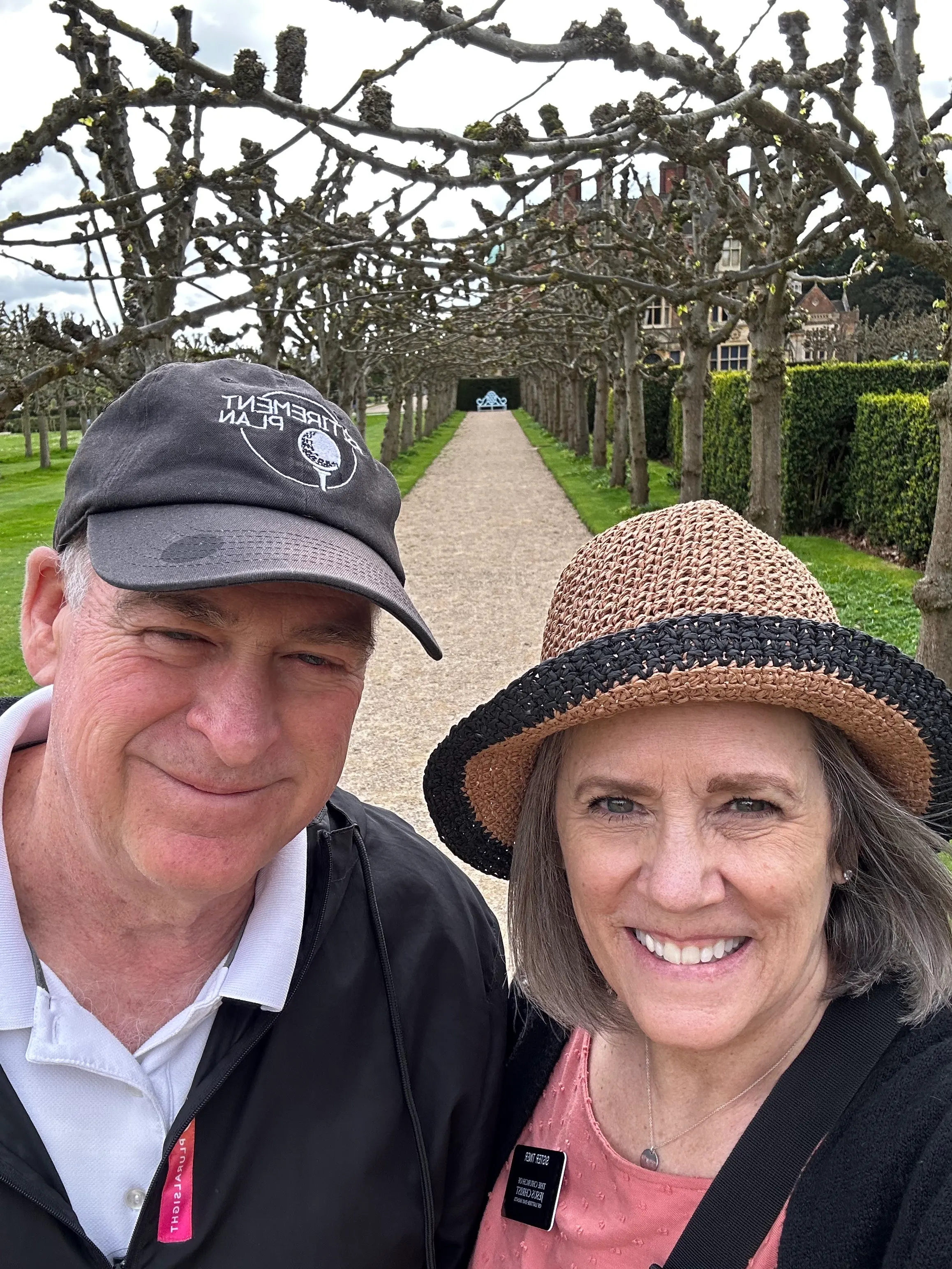 When this walkway blooms out, it is going to be pretty cool. This is at the Kings residence in the north garden.