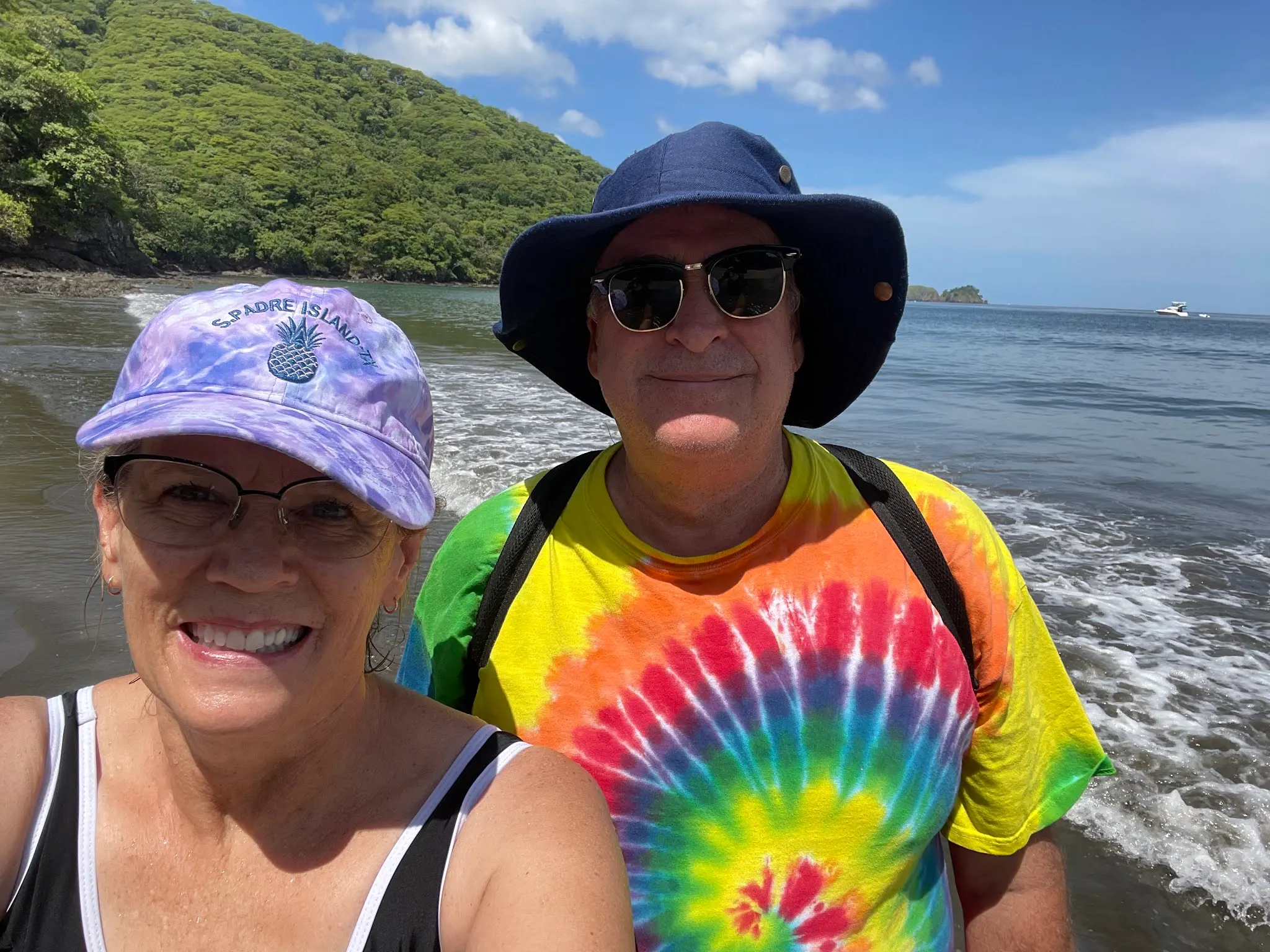 Returning from Denise’s Cove at Playa Hermosa.