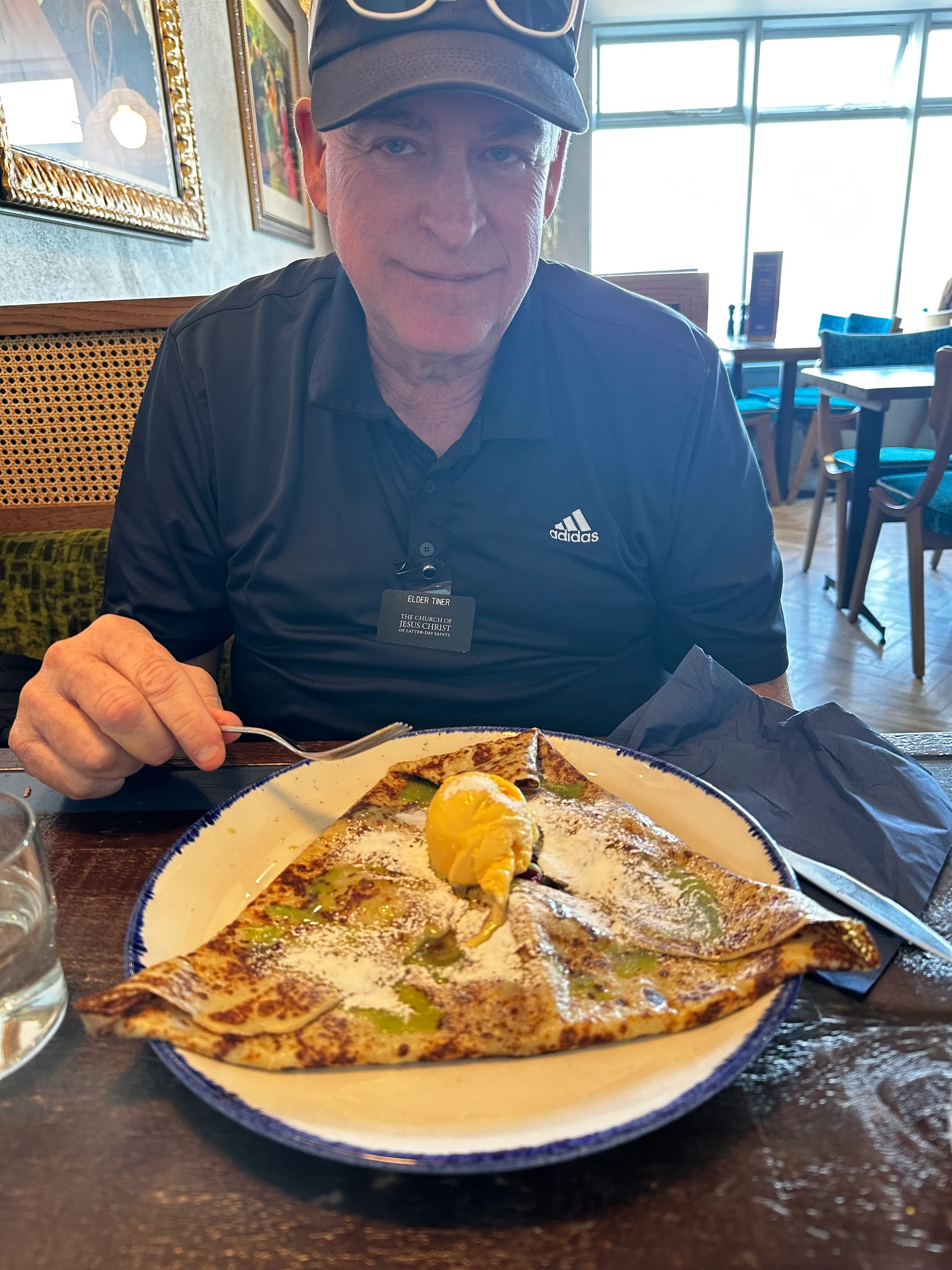 …a very large crepe to share. Very yummy all of it.