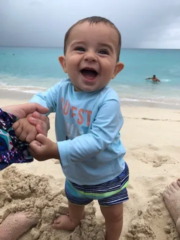 Atticus...always smiling. He did so well.