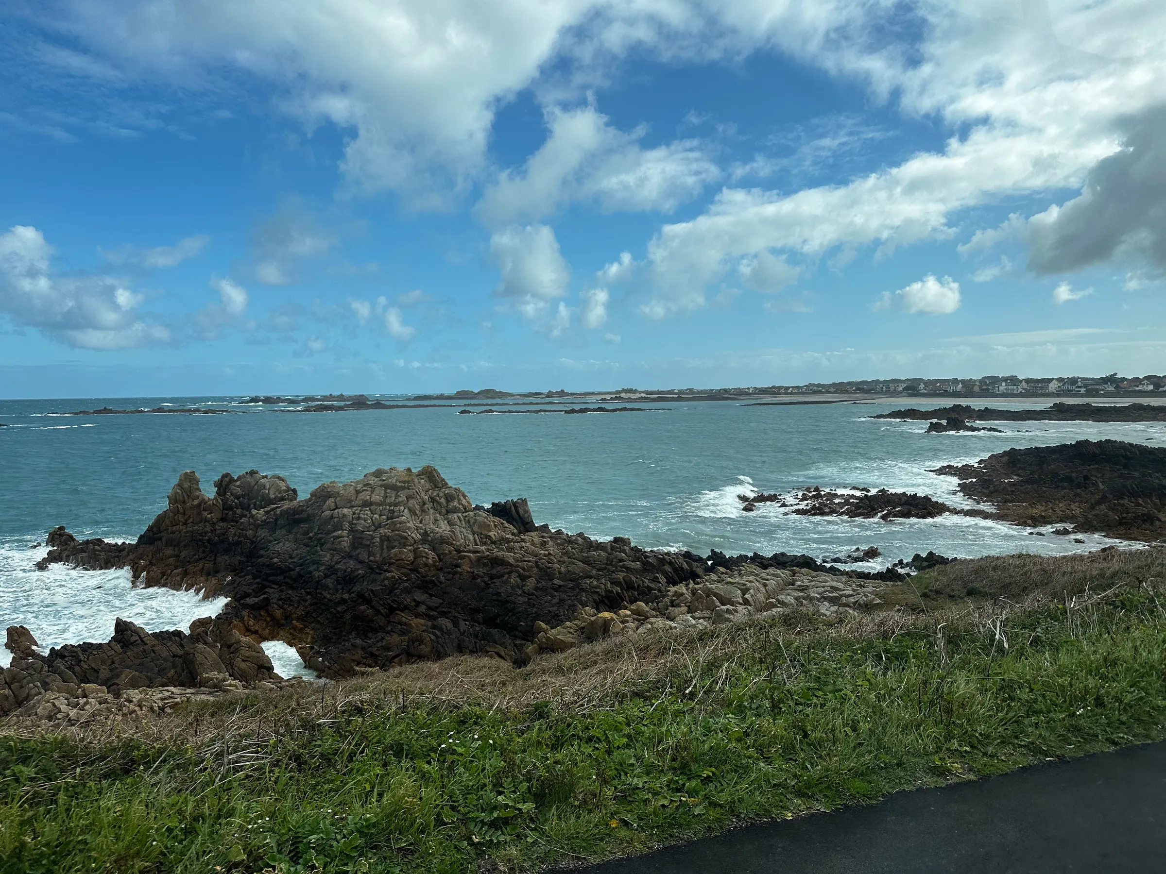 Some shoreline as we drove around the island. This is a rocky part. But there were many, many sandy beaches along the way.