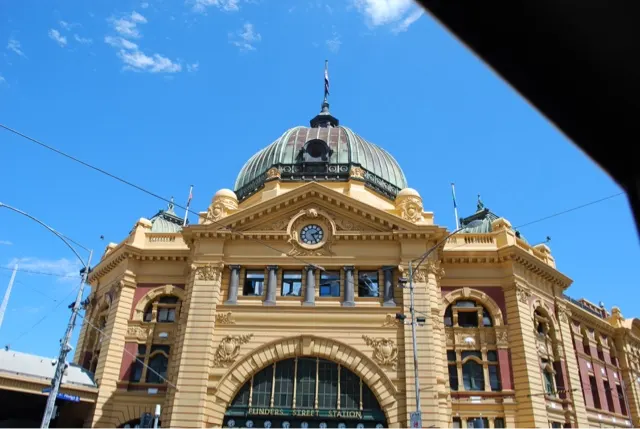 Flinder's Train Station...the main train station in Melbourne.
