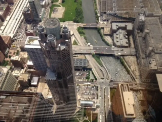 This is the Chicago river.